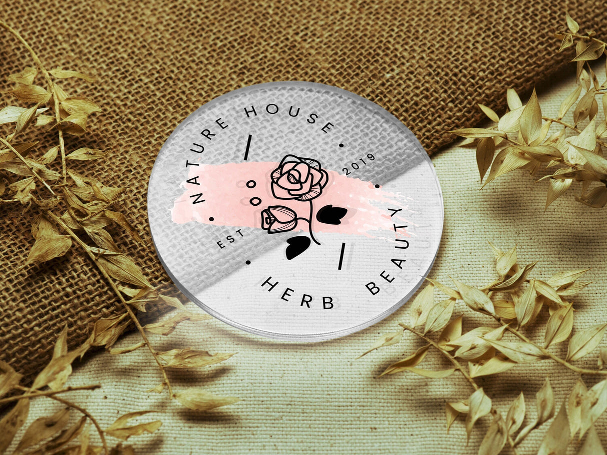 Custom Business Coaster, Personalized Acrylic Coaster Set, Gift for New Business Owners, Corporate Client Gift, Gift for Boss, Logo Coaster - Arria Home