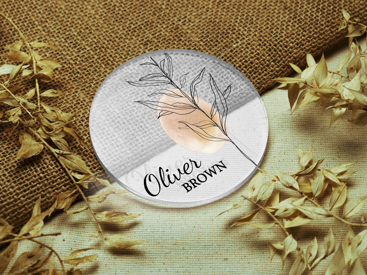 Custom Baby Shower Gift, Acrylic Coaster Set, Baby Shower Favors in Bulk, Boy Baby Shower Favors, Girl Baby Shower Ideas, Favors for Guests - Arria Home