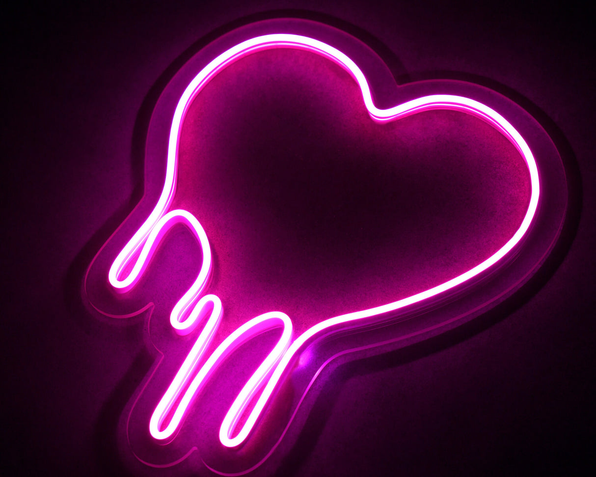 Heart Shaped Couple Night Lamp, Custom Neon Lamp, Led Neon Sign, Bedroom Wall Decor, Valentines Gift, Anniversary Gift, Custom Neon Sign