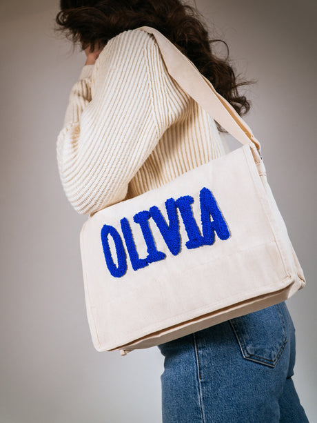Personalized Embroidery Bag, Custom Text Tote Bag, Handmade Shoulder Bag, Drawstring Bag, Punch Needle Crossbody Bag, Backpack, Canvas Bag - Arria Home