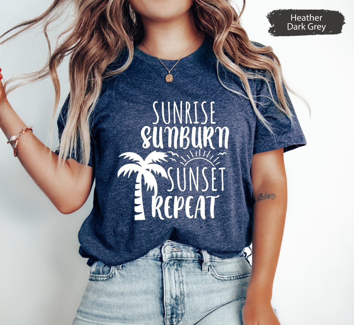 Sunrise Sunburn Sunset Repeat Shirt, Summer Shirt, Beach Shirt, Beach Mode Shirt, Summer Shirts, Beach Shirts, Vacay Mode, Vacation Shirt