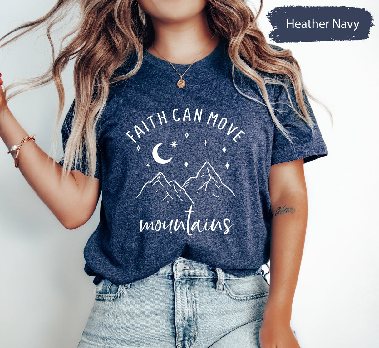 Bible Verse Shirt, Bible Shirt, Christian Shirt, Faith Shirt, Christian Gift, Faith Can Move Mountains Shirt, Religious Shirt, Church Tee