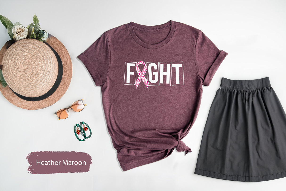 Breast Cancer Shirt, Cancer Support Shirt, Cancer Warrior Shirt, Shirts for Women, Breast Cancer Awareness Shirt, Fuck Cancer Shirt