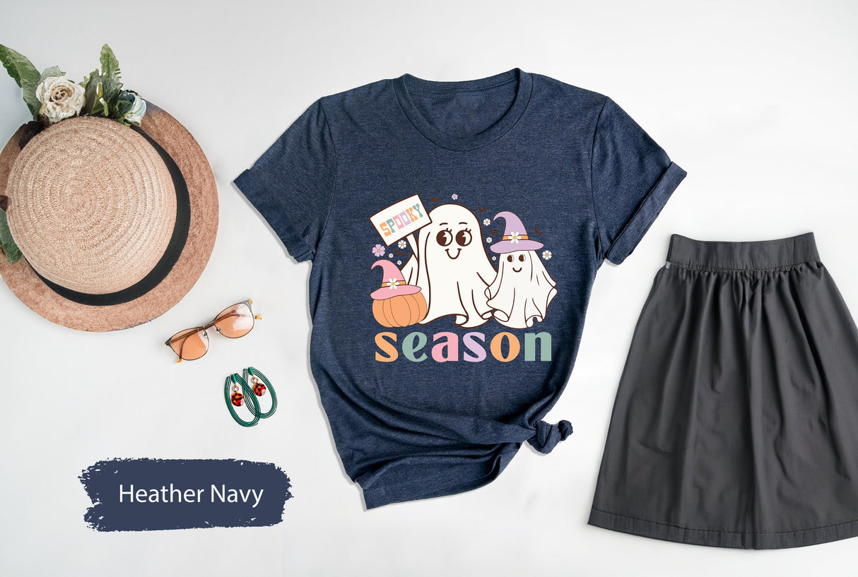 Spooky Season Shirt, Spooky Vibes Shirt, Spooky TShirt, fall Season Shirt, Halloween Shirt, Funny Ghost Shirt, Ghost TShirt, Boo T-Shirt