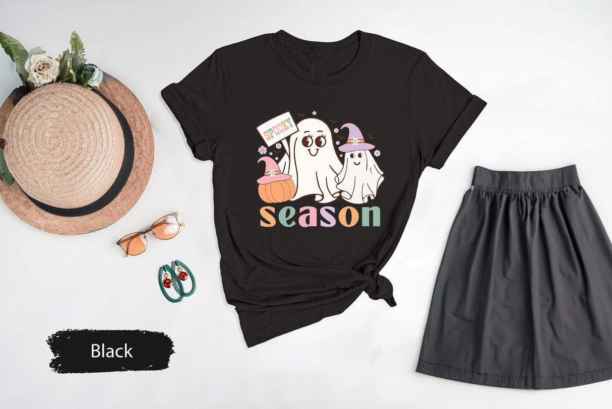 Spooky Season Shirt, Spooky Vibes Shirt, Spooky TShirt, fall Season Shirt, Halloween Shirt, Funny Ghost Shirt, Ghost TShirt, Boo T-Shirt