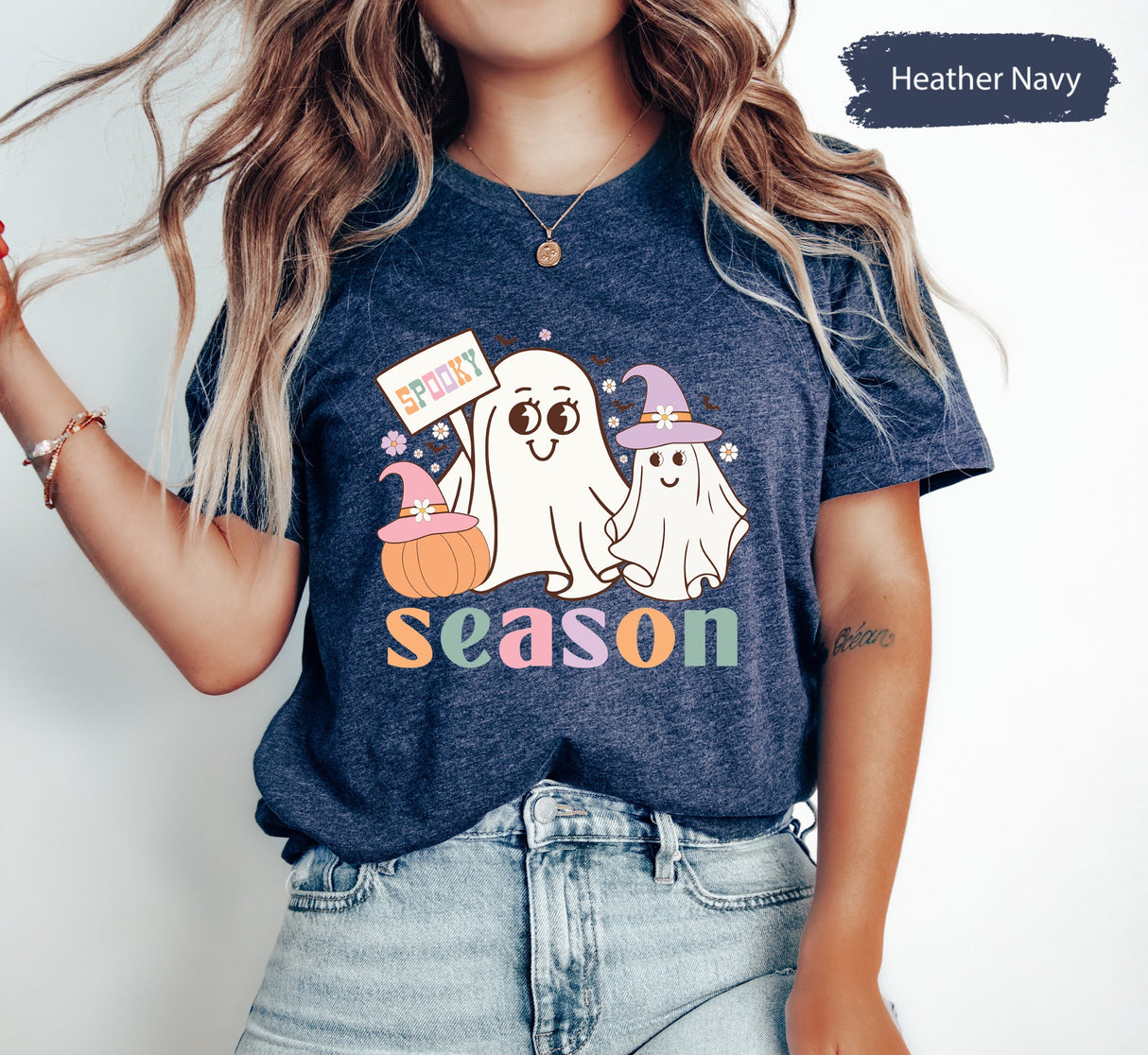 Spooky Season Shirt, Spooky Vibes Shirt, Spooky TShirt, fall Season Shirt, Halloween Shirt, Funny Ghost Shirt, Ghost TShirt, Boo T-Shirt