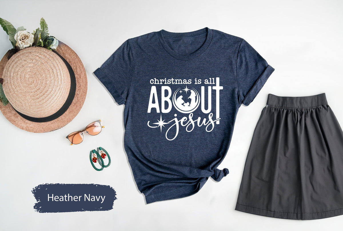 Nativity Scene Shirt, Nativity Shirt, Bible Verse Shirt, Christian Shirt, Christmas Shirt, Jusus Christ Shirt, Religious Shirts, Faith Tee