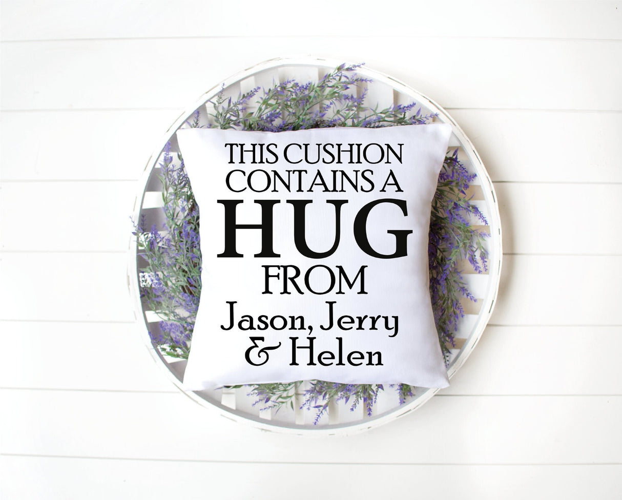 Personalize Hug Pillow, Custom Throw Pillow, Hug Throw Pillow, Grandpa Pillow Cover, Grandparent Pillowcase, Gifts From Grandkids - Arria Home