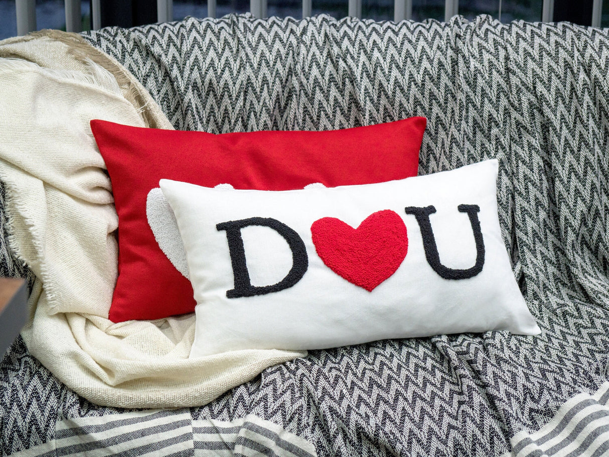 Couple Personalized Emboridery Pillow, Custom Couple Gift Pillow with Heart, Name Couple Pillow, Valentines Day Gift, Anniversary Gift - Arria Home