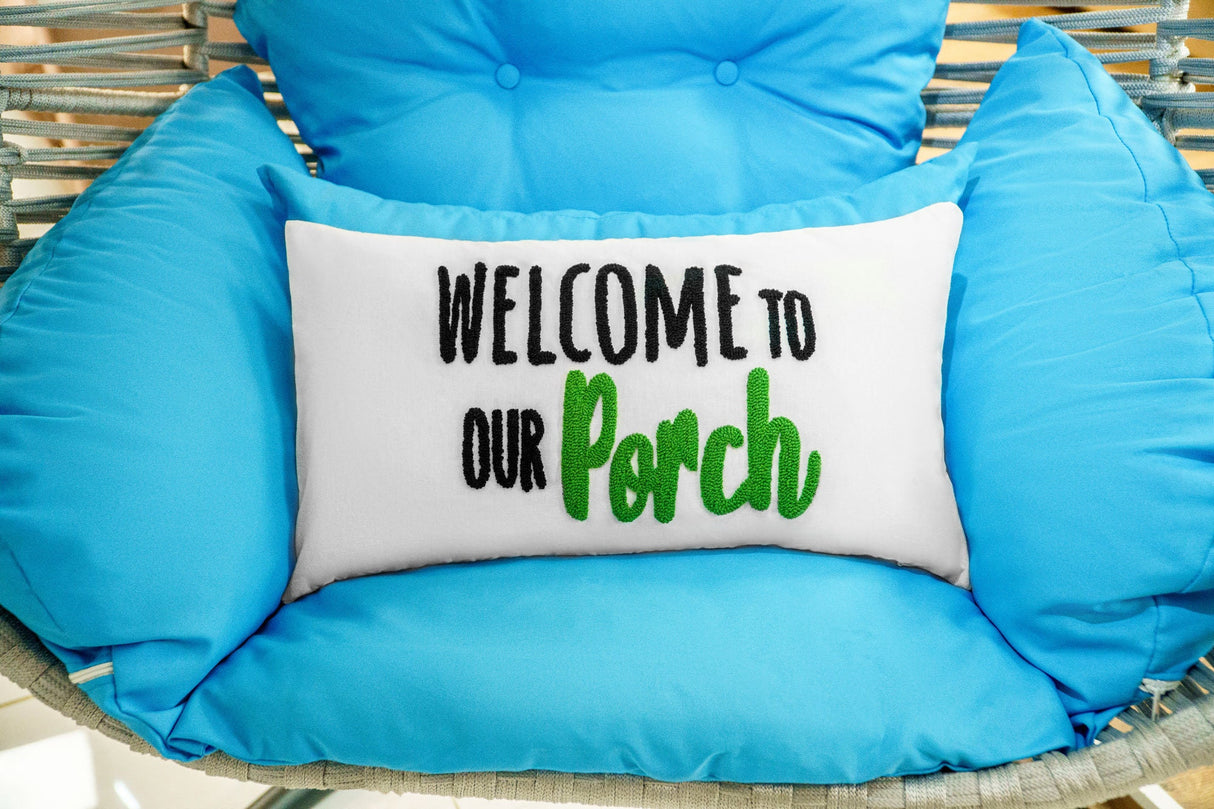 Custom Porch Pillow, Personalized Porch Life Pillow, Farmhouse Pillow, Boho Porch Decor, Bench Decor, Custom Pillow, Personalized Gift - Arria Home