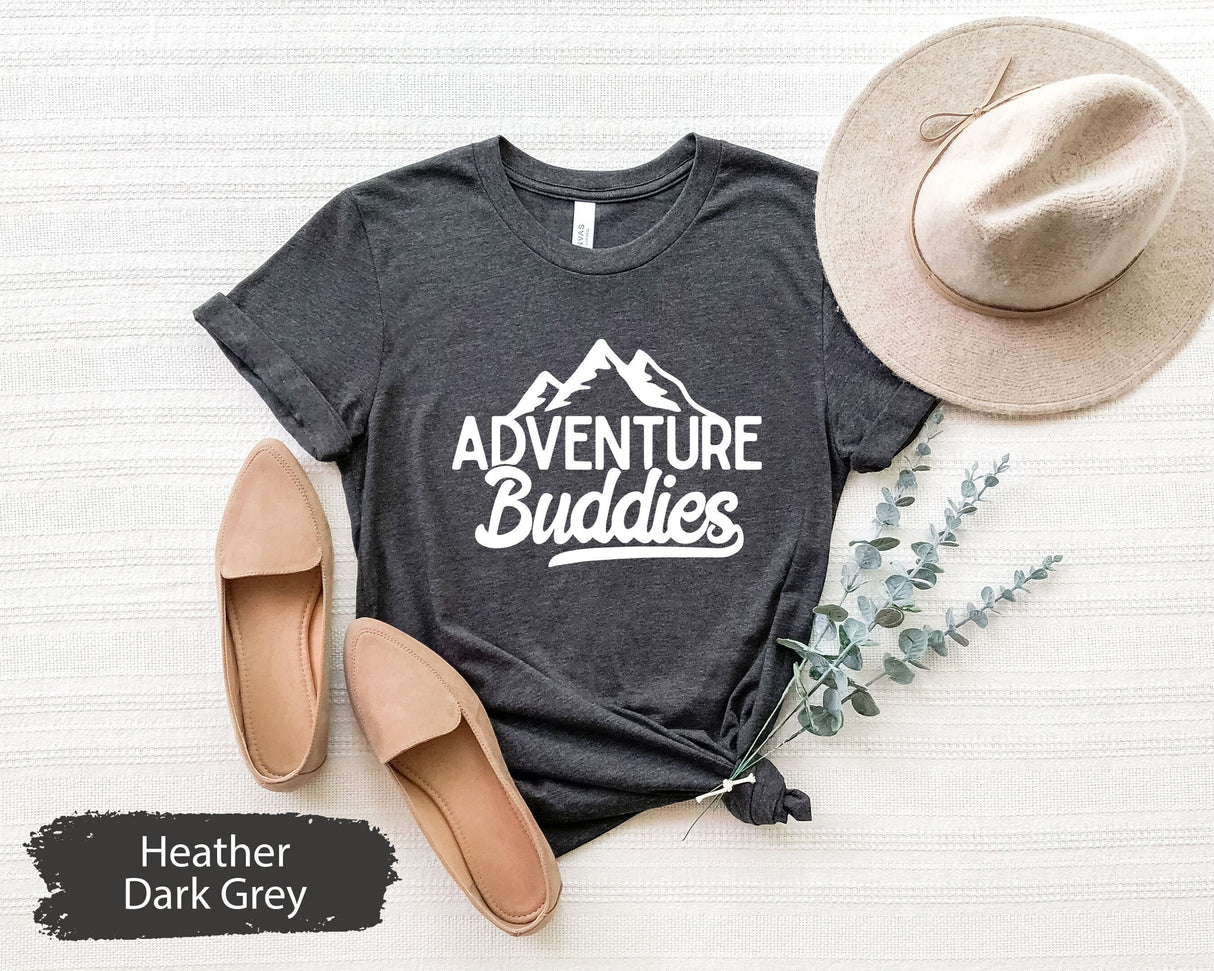 Adventure Buddies Shirt, Matching Camping Shirt, Travel Shirt, Camping Crew Shirts, Mountain TShirt, Travel Trip T-Shirt, Nature Lover Shirt