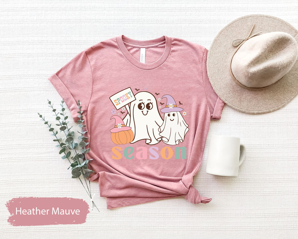Spooky Season Shirt, Spooky Vibes Shirt, Spooky TShirt, fall Season Shirt, Halloween Shirt, Funny Ghost Shirt, Ghost TShirt, Boo T-Shirt