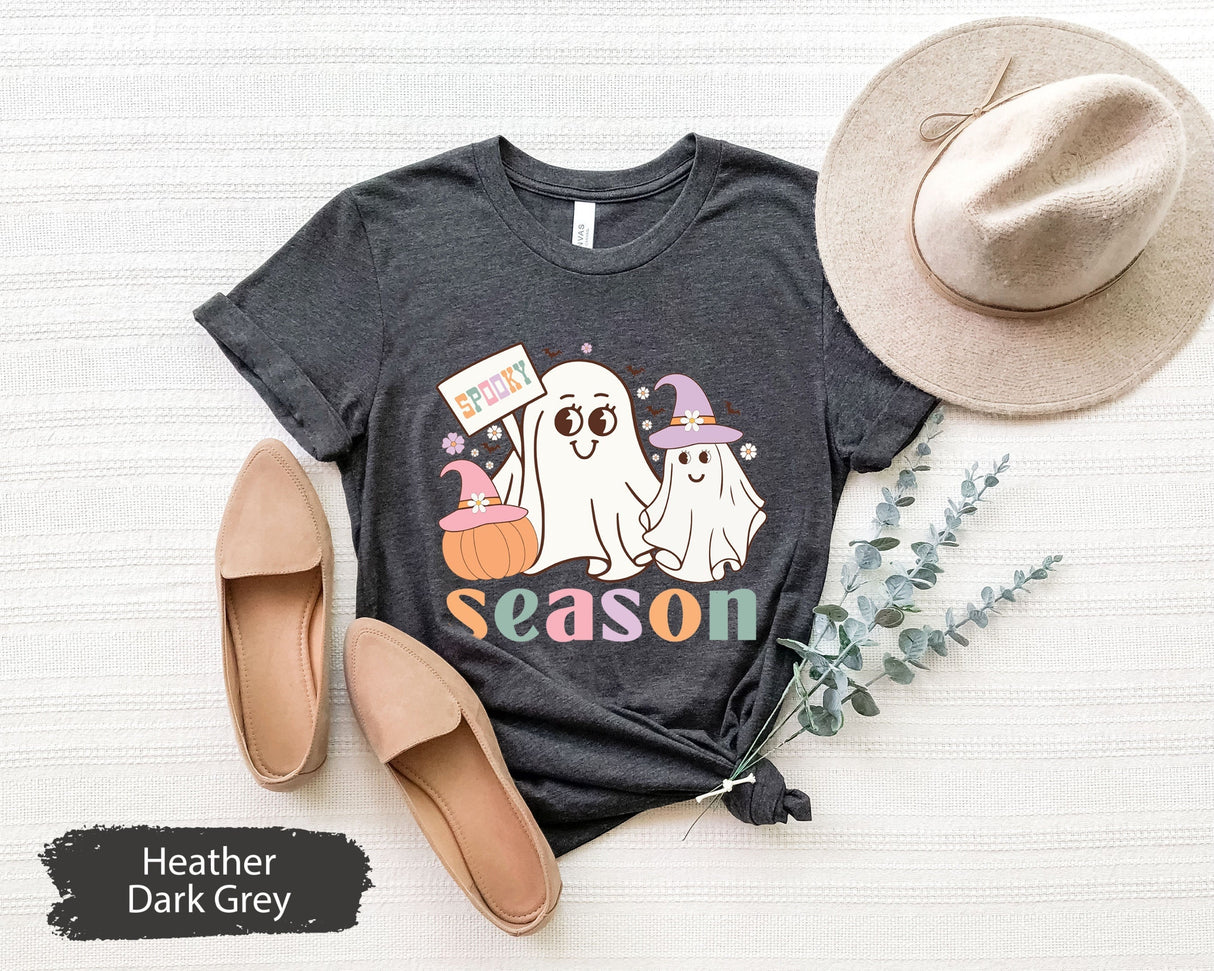 Spooky Season Shirt, Spooky Vibes Shirt, Spooky TShirt, fall Season Shirt, Halloween Shirt, Funny Ghost Shirt, Ghost TShirt, Boo T-Shirt