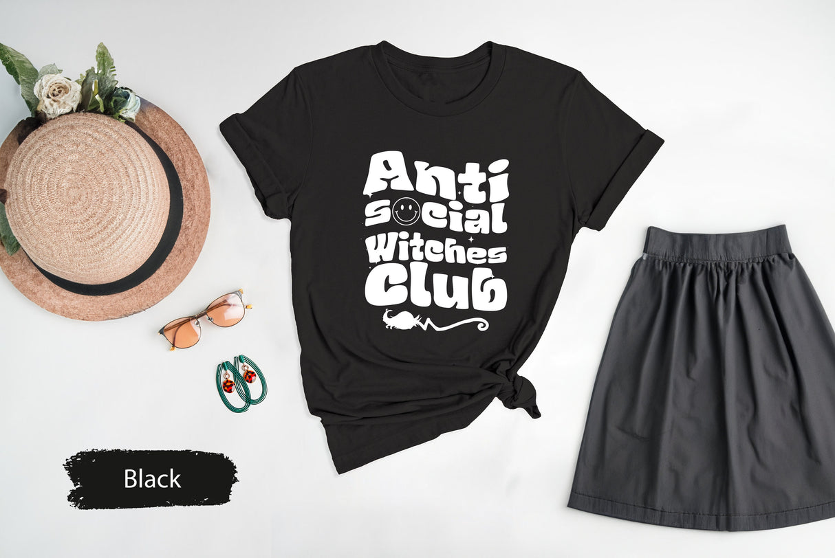 Anti Social Witches Club Shirt, Witch Shirt, Witches Shirts, Withcy T-Shirt, Witches Club Shirt, Spooky Season Shirt, Spooky TShirts