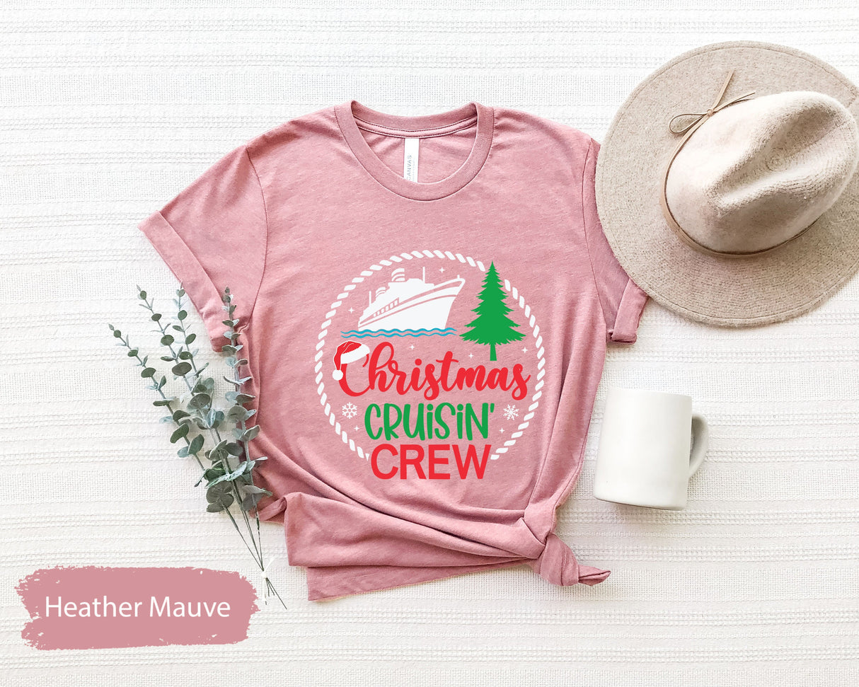 Christmas Cruisin' Crew Shirt, Christmas Party Shirt, Christmas Vacation, Cruise Shirt, Holiday TShirt, Winter Vacation Shirt, Xmas Tee