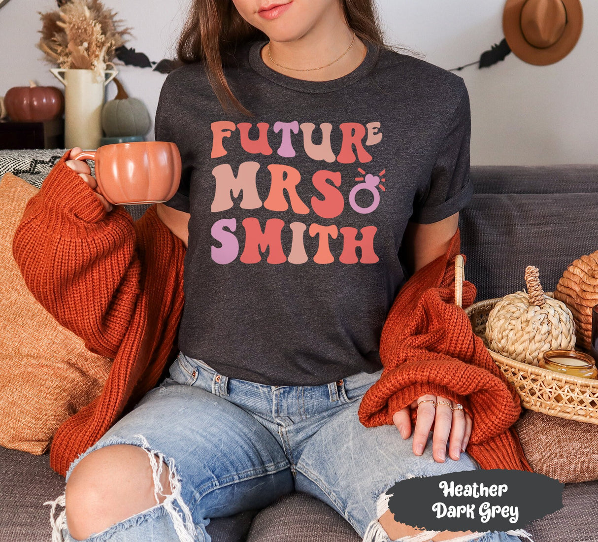 Custom Future Mrs Shirt, Personalized Fiance Shirt, Future Mrs Shirt, Customized Mrs TShirt for Bride to Be, New Mrs Bridal Shower Gift