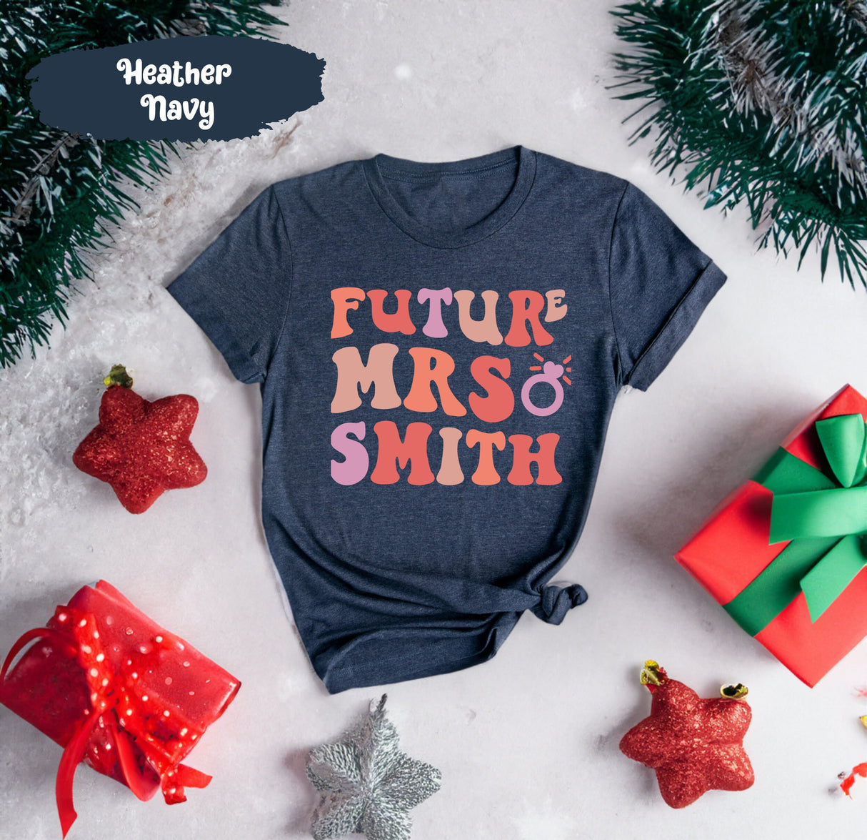 Custom Future Mrs Shirt, Personalized Fiance Shirt, Future Mrs Shirt, Customized Mrs TShirt for Bride to Be, New Mrs Bridal Shower Gift