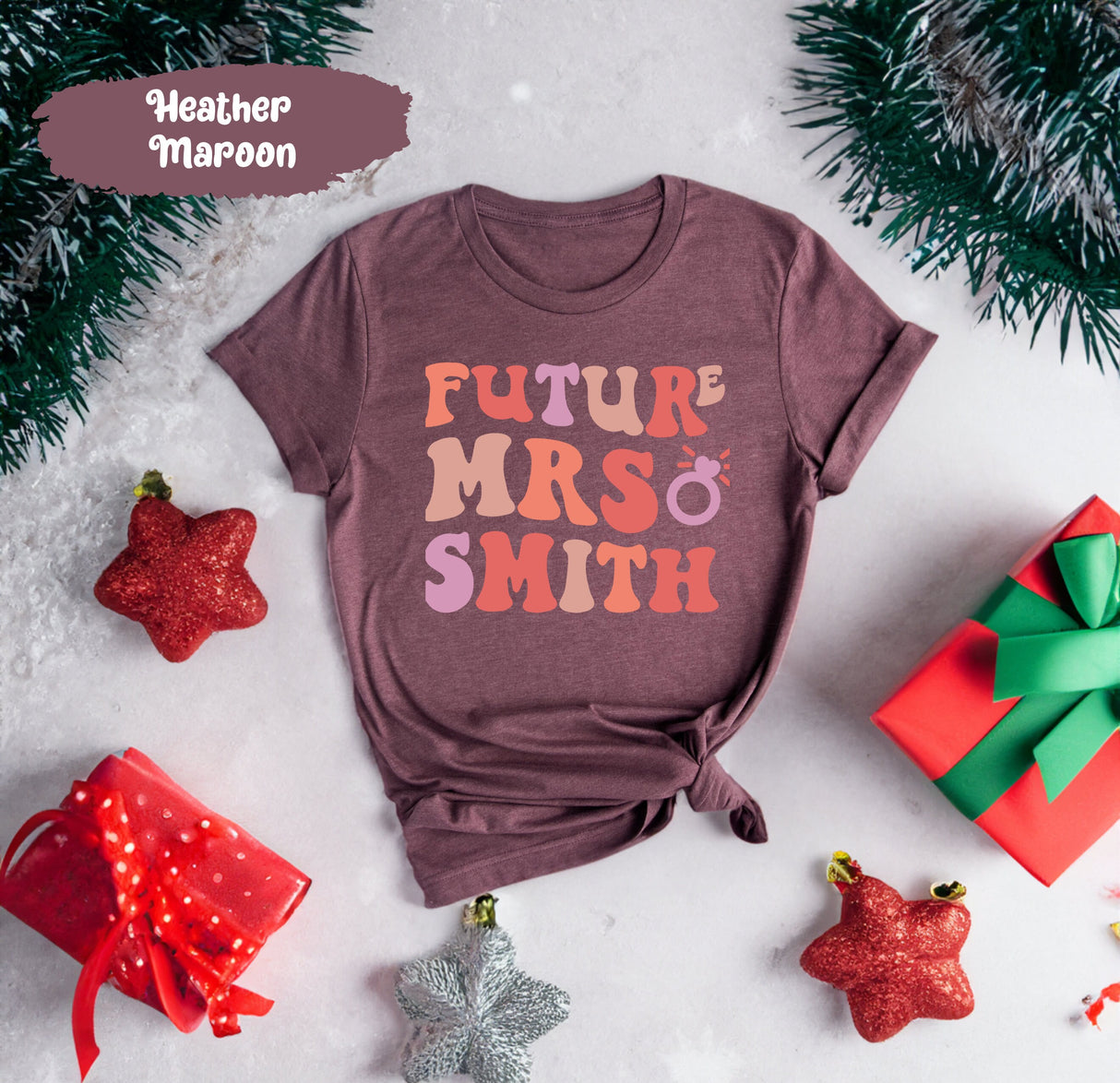 Custom Future Mrs Shirt, Personalized Fiance Shirt, Future Mrs Shirt, Customized Mrs TShirt for Bride to Be, New Mrs Bridal Shower Gift