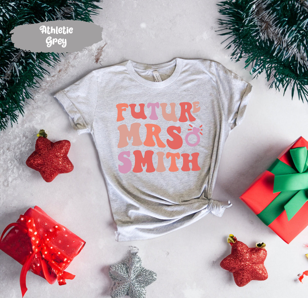 Custom Future Mrs Shirt, Personalized Fiance Shirt, Future Mrs Shirt, Customized Mrs TShirt for Bride to Be, New Mrs Bridal Shower Gift