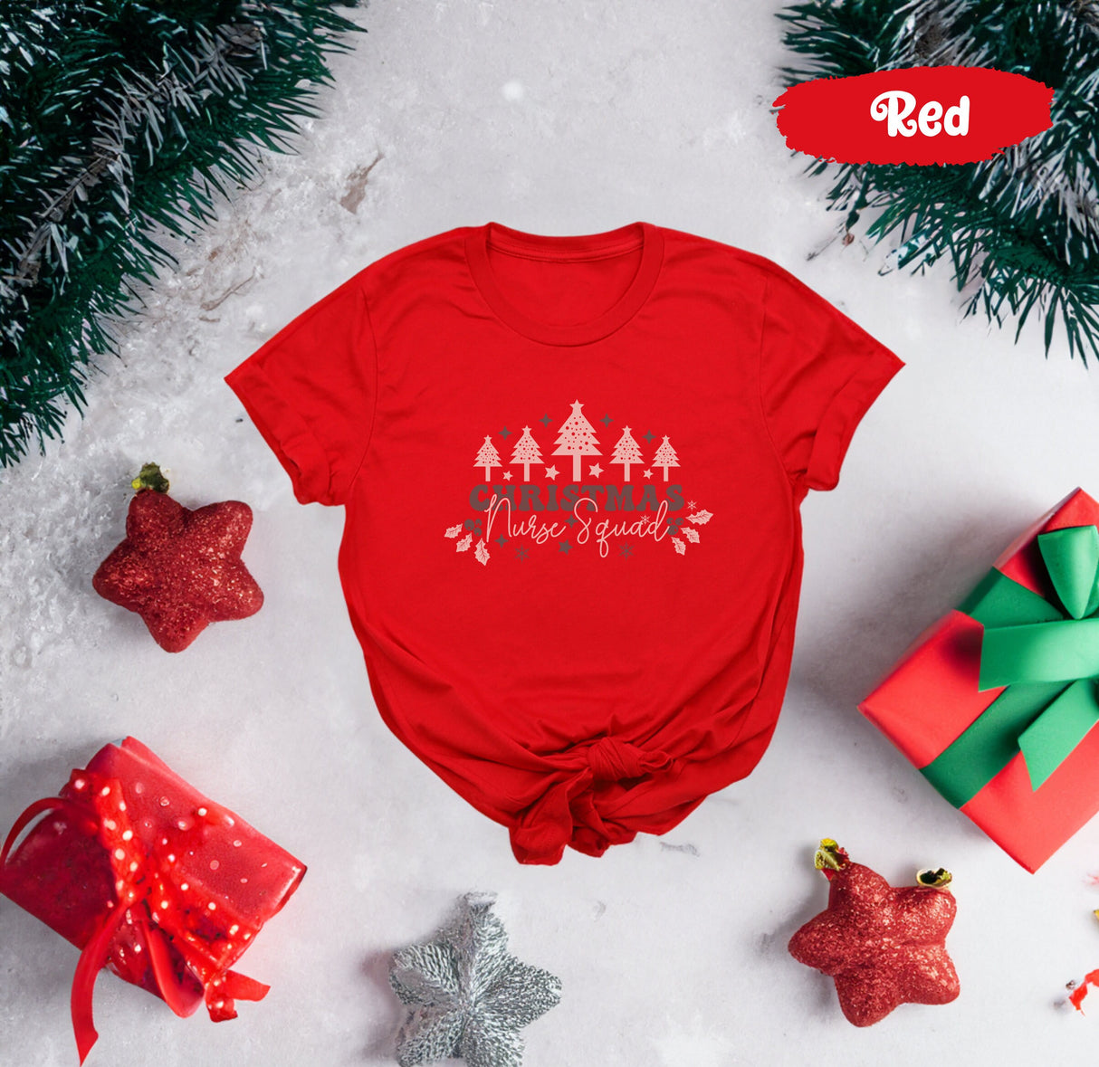 Christmas Nurse Squad Shirt, Christmas Squad Tee, Nurse Squad, Christmas Nurse, Vintage Santa, Christmas Tree Shirt, Retro Christmas