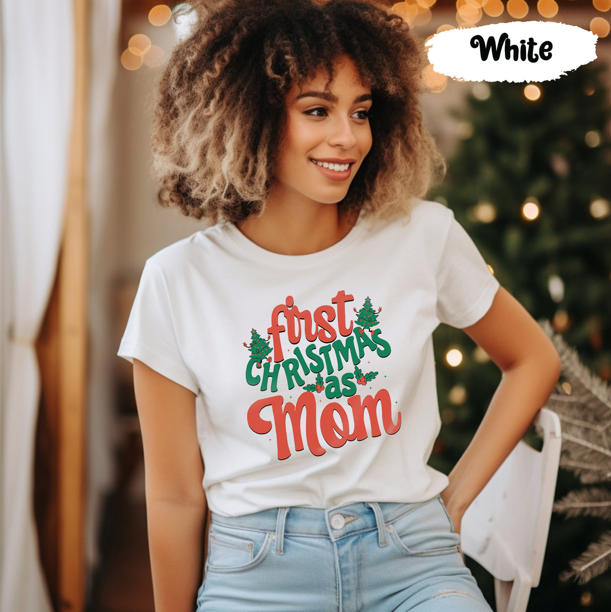 First Christmas As Mom Shirt, Mama Shirt, Mother Tshirt, Xmas Family Shirt, Mom Christmas Gift, New Mom Christmas, New Mommy Gift
