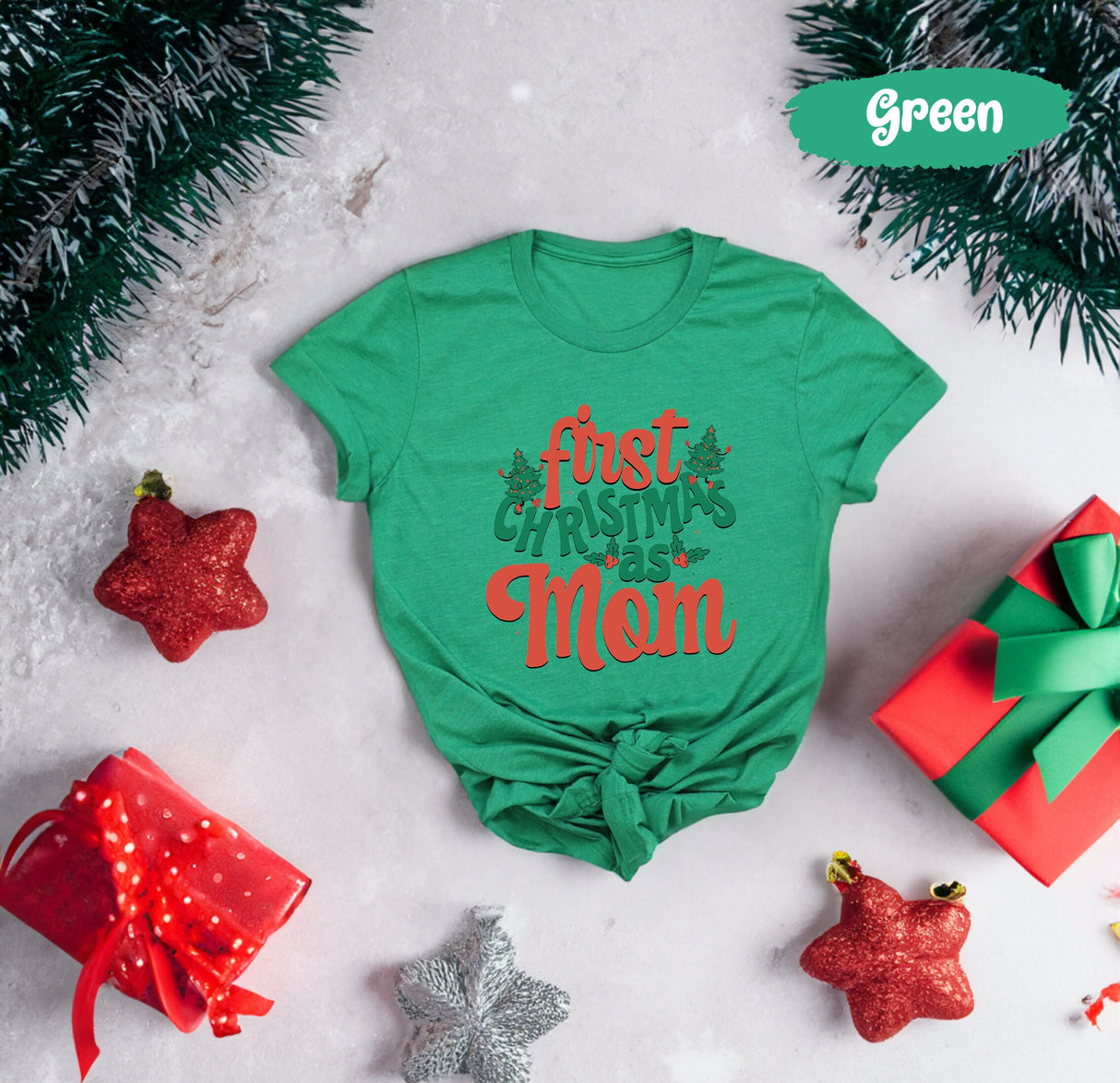 First Christmas As Mom Shirt, Mama Shirt, Mother Tshirt, Xmas Family Shirt, Mom Christmas Gift, New Mom Christmas, New Mommy Gift