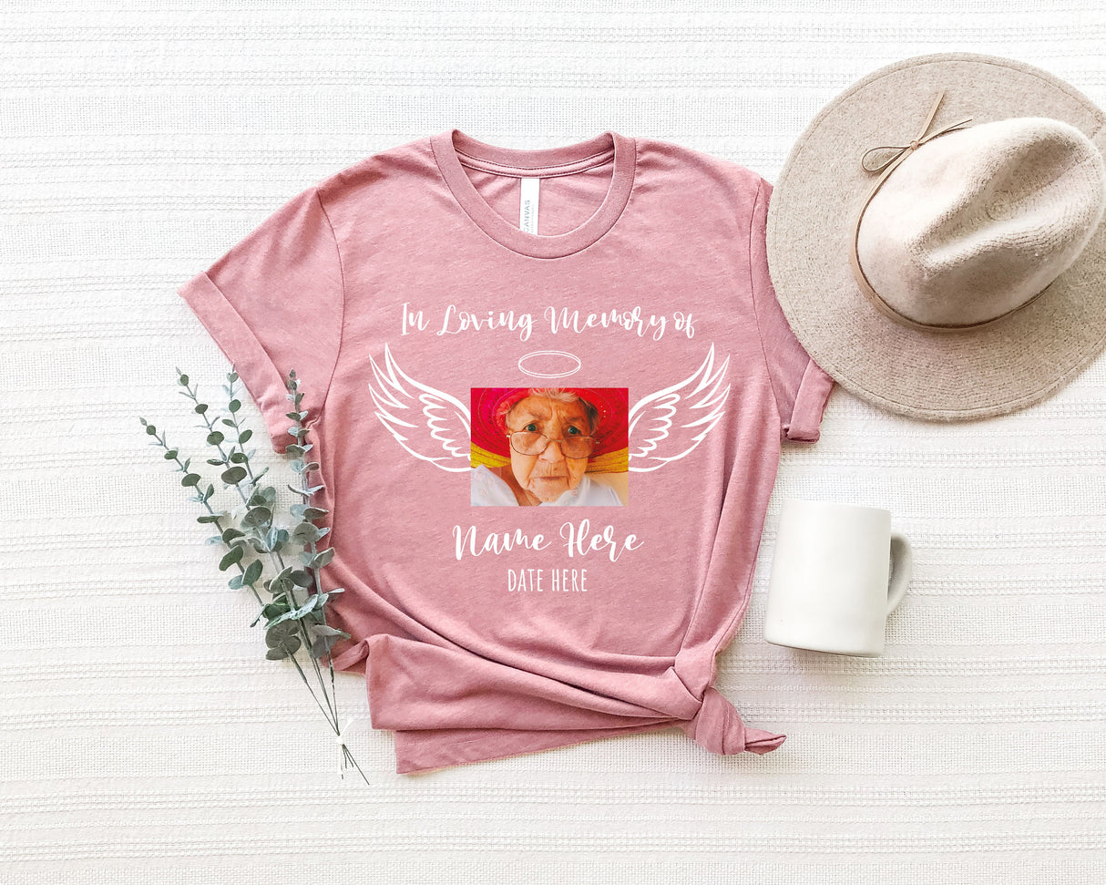 Personalized Memorial Photo Shirt, Custom Photo Shirt, Memory Shirt, Memorial Gift, Remembrance Shirt, Custom Last Photo Shirt