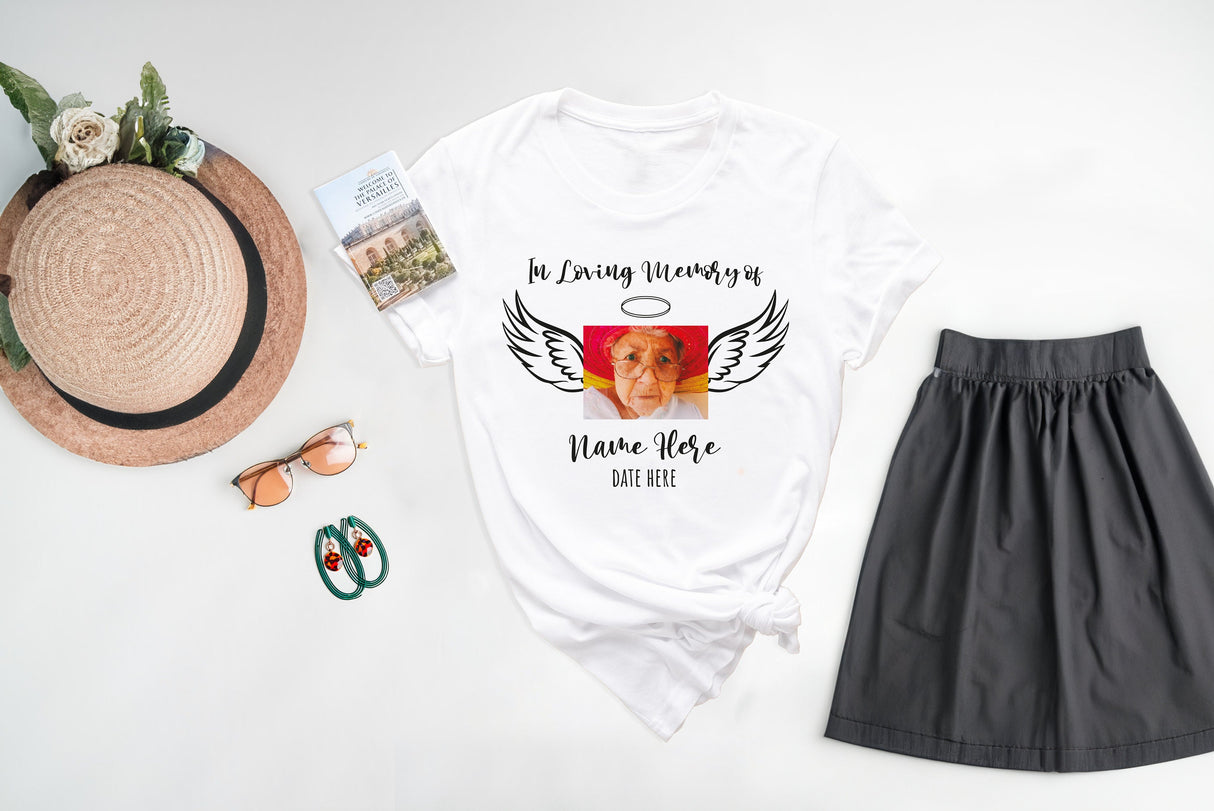 Personalized Memorial Photo Shirt, Custom Photo Shirt, Memory Shirt, Memorial Gift, Remembrance Shirt, Custom Last Photo Shirt