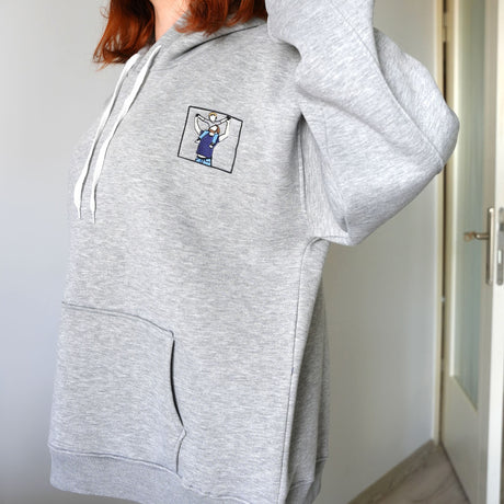 Custom Embroidered Portrait from Photo Sweatshirt, Custom Embroidered Hoodie, Gift for Dad, Gift for Him, Personalized Crewneck, Christmas - Arria Home