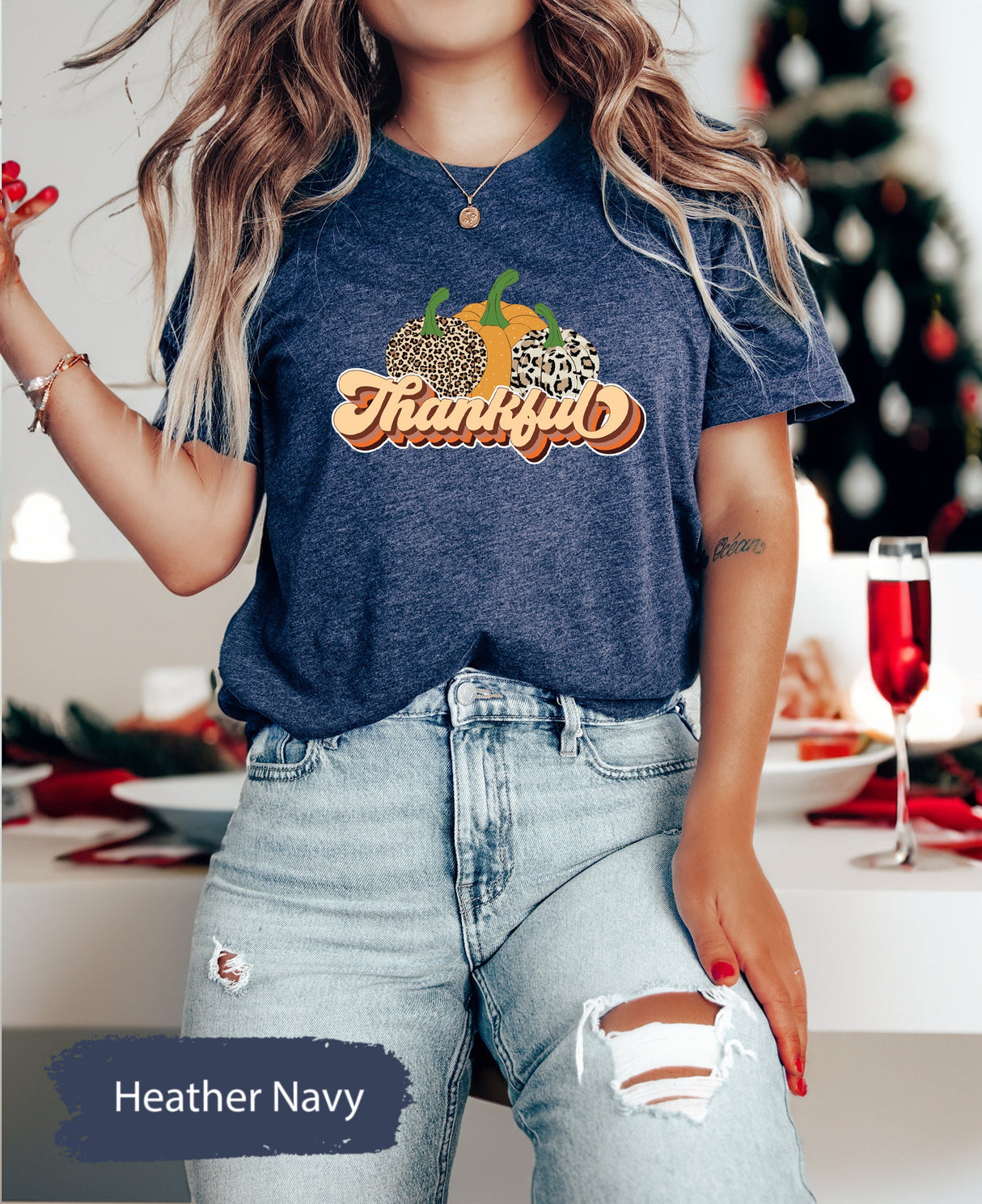 Fall Shirt for Women, Pumpkin Fall Tshirt, Fall Graphic Tee, Pumpkin T Shirt, Thankful Shirt, Seasonal Shirts, Gift for Young Girl