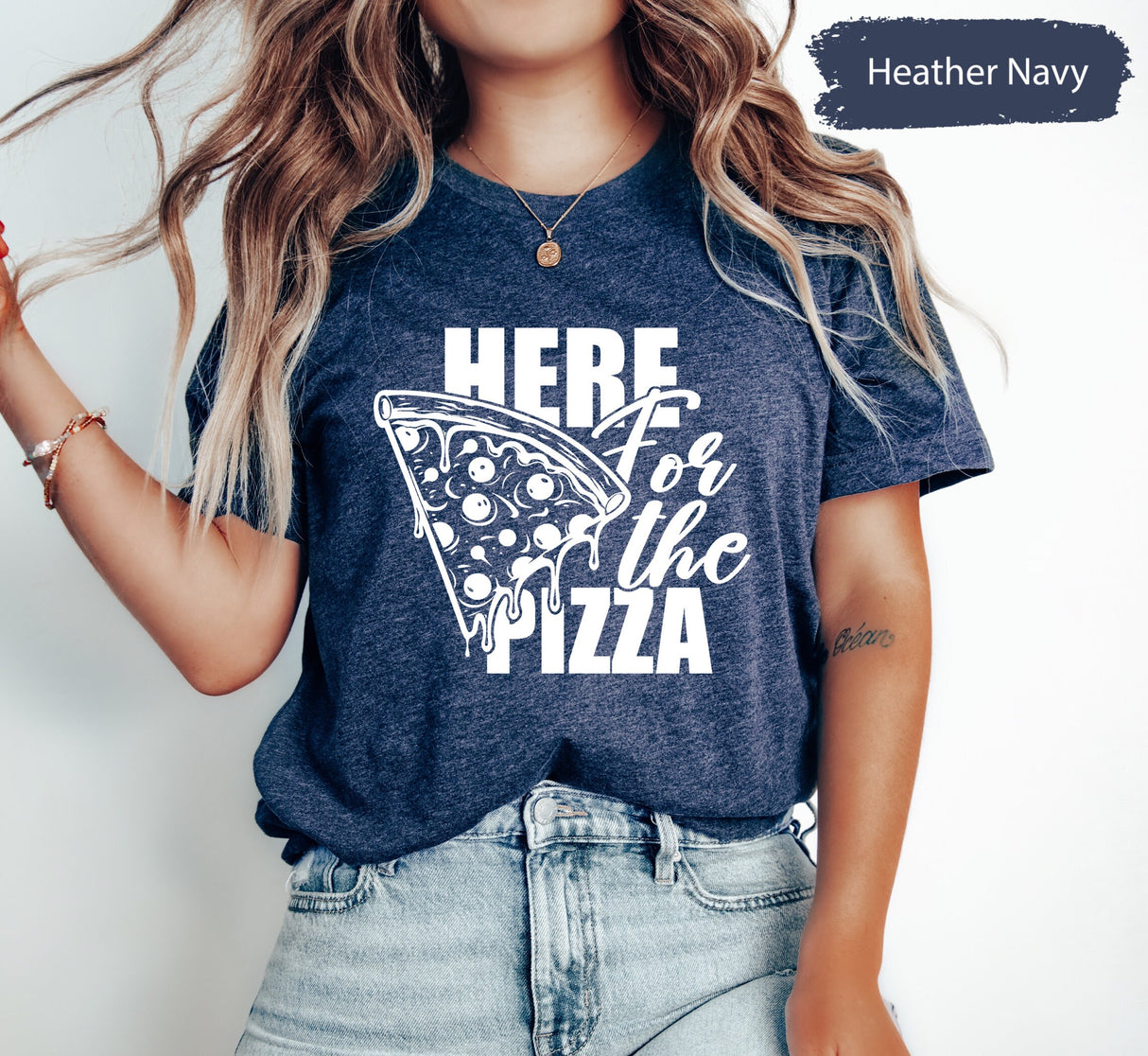 Here For The Pizza, Pizza Shirt, Pizza Lover Shirt, Funny Food Shirt, Gift for Chef, Pizza Gift for Men, Pizza Gift for Women, Soft T Shirt