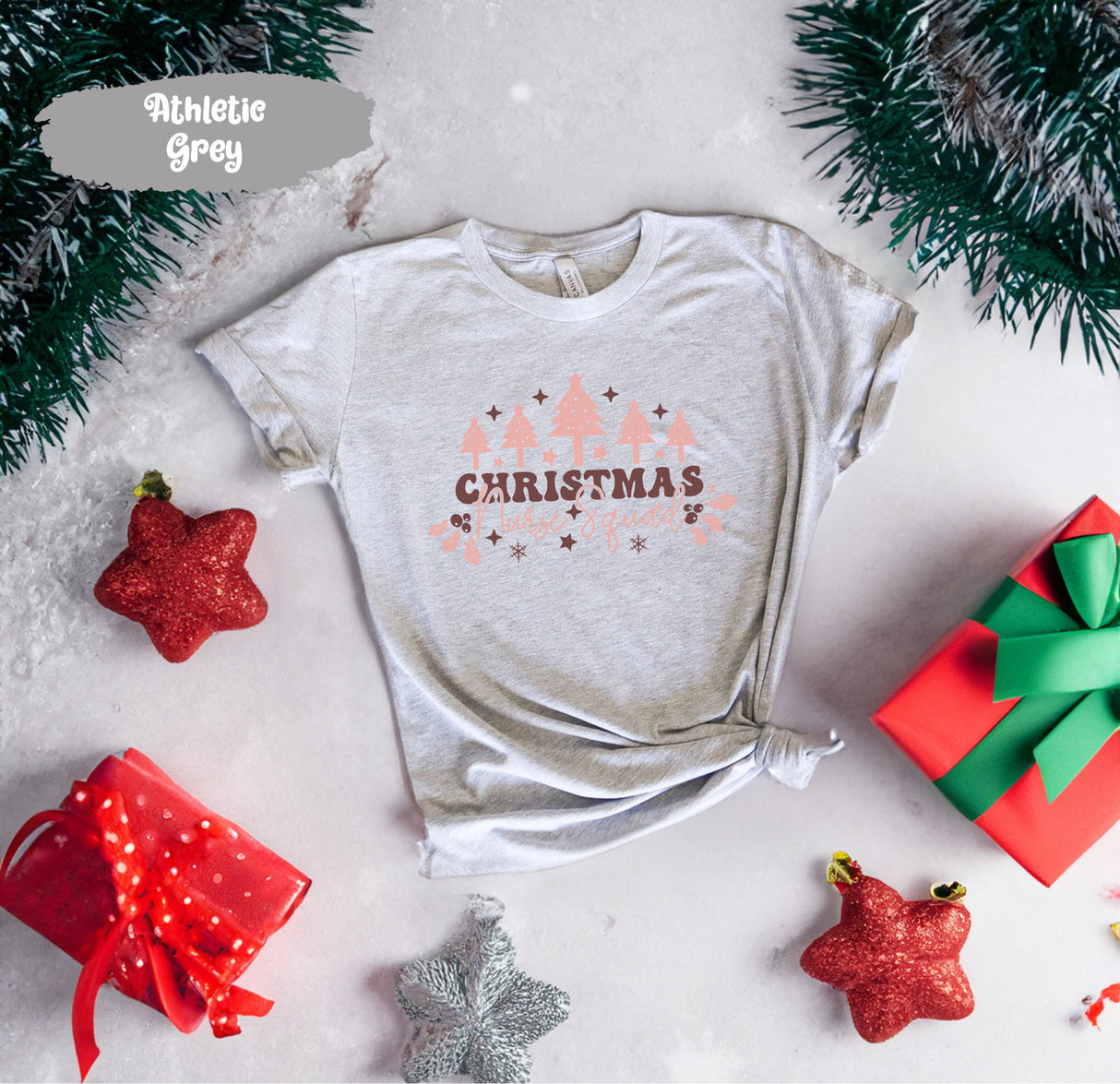 Christmas Nurse Squad Shirt, Christmas Squad Tee, Nurse Squad, Christmas Nurse, Vintage Santa, Christmas Tree Shirt, Retro Christmas