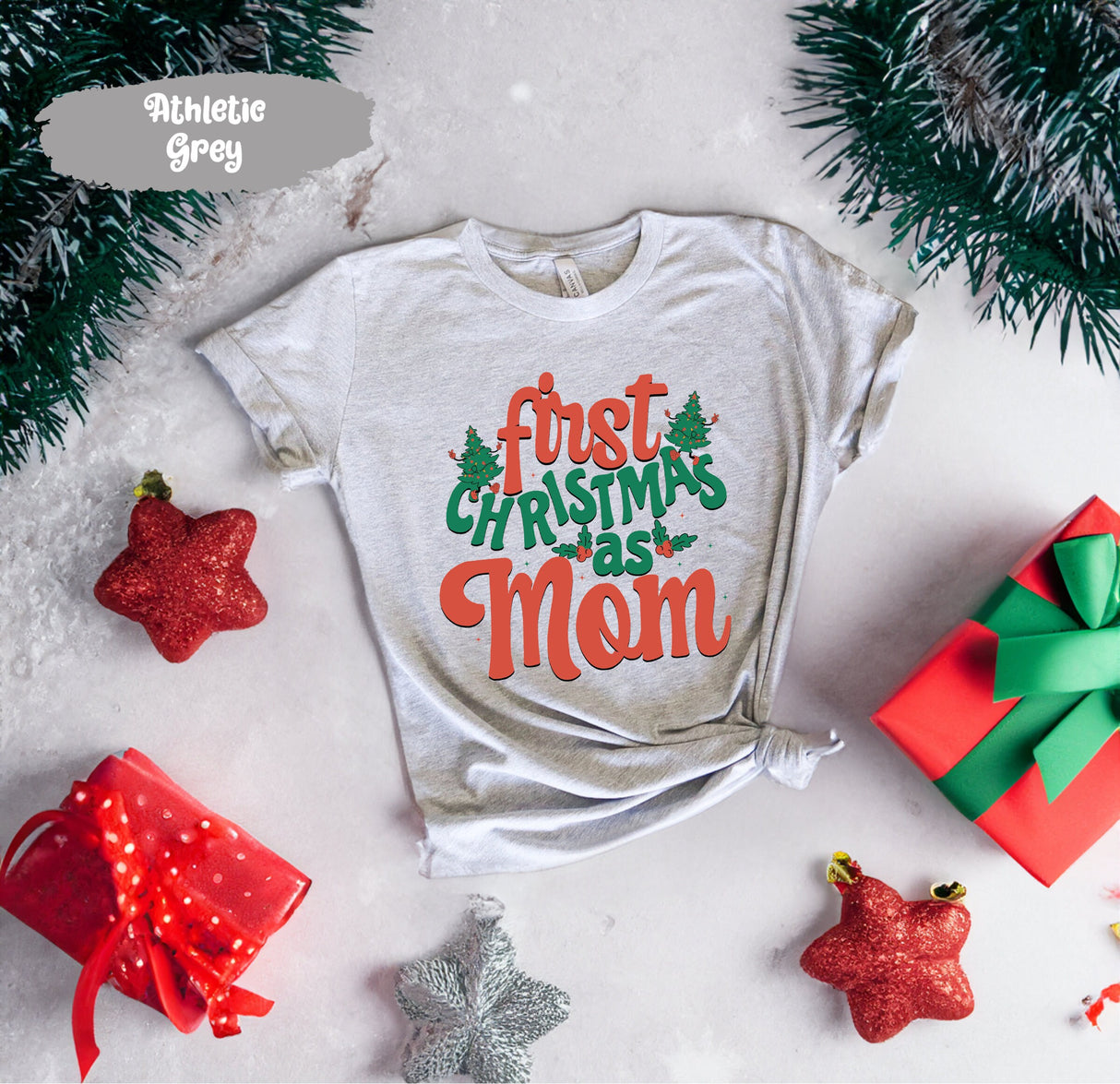 First Christmas As Mom Shirt, Mama Shirt, Mother Tshirt, Xmas Family Shirt, Mom Christmas Gift, New Mom Christmas, New Mommy Gift