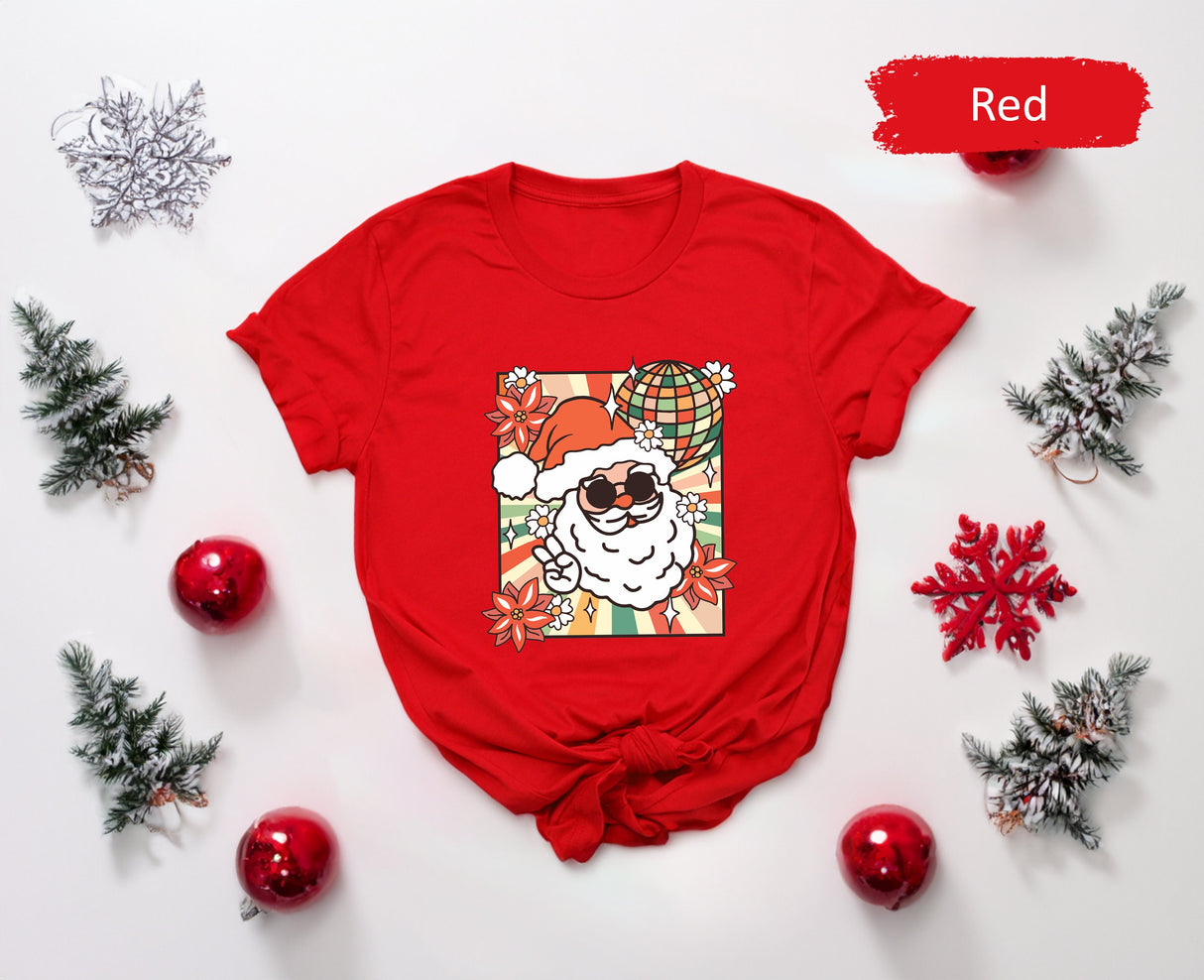 Retro Christmas Santa Shirt, Santa Claus Shirt, Christmas Shirt, Christmas Party Tee, Holiday Shirt, Merry Christmas Shirt, Christmas Gift