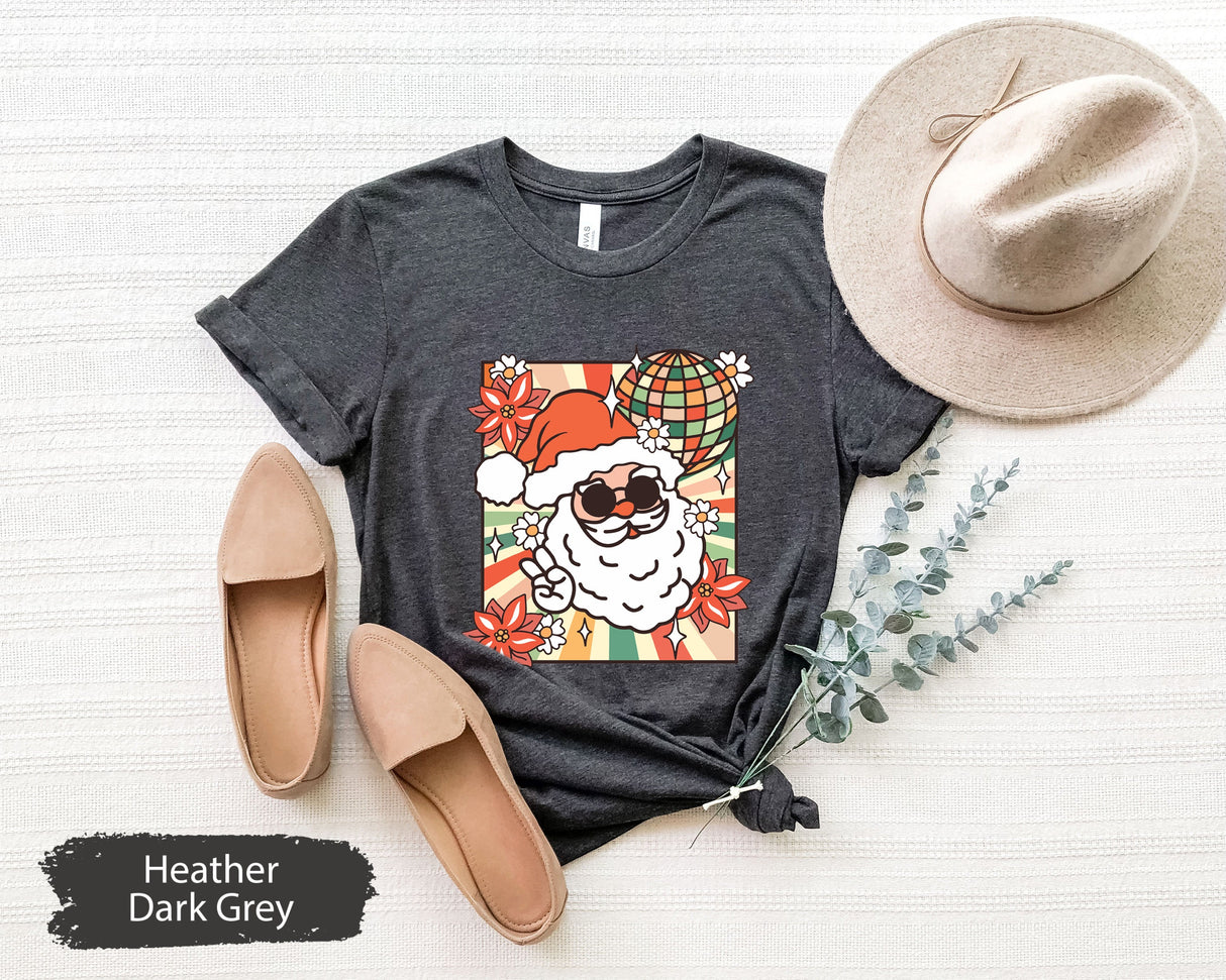 Retro Christmas Santa Shirt, Santa Claus Shirt, Christmas Shirt, Christmas Party Tee, Holiday Shirt, Merry Christmas Shirt, Christmas Gift