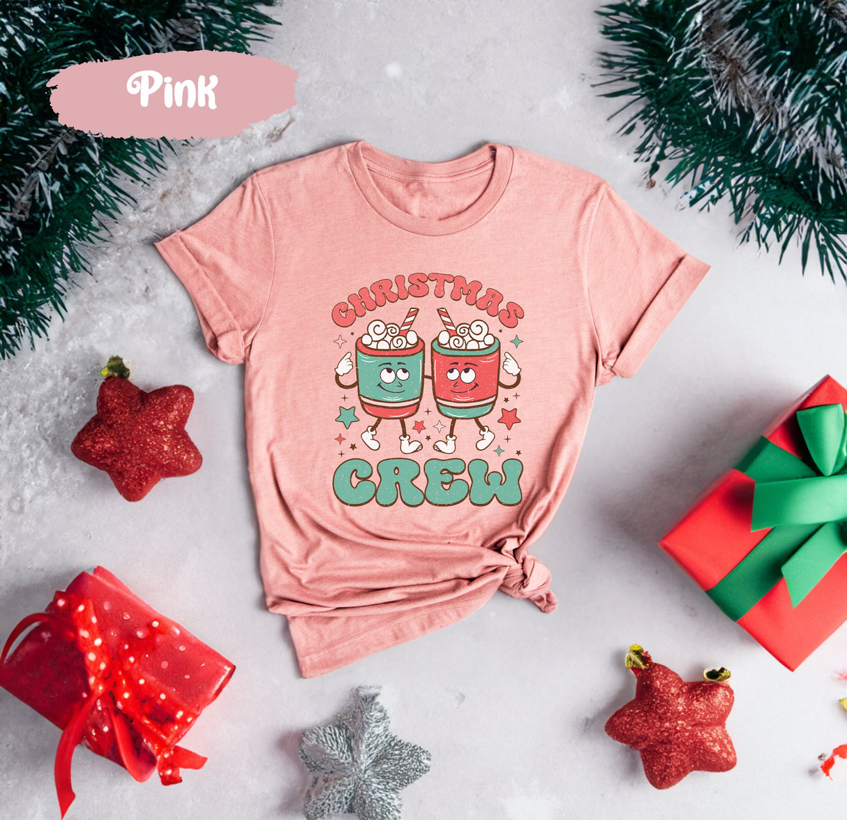 Christmas Crew Shirt, Christmas Group Tee, Group Holiday Gift, Hot Cocoa Team Shirt, Holiday Tshirt, Group Matching Shirt, Christmas Crew