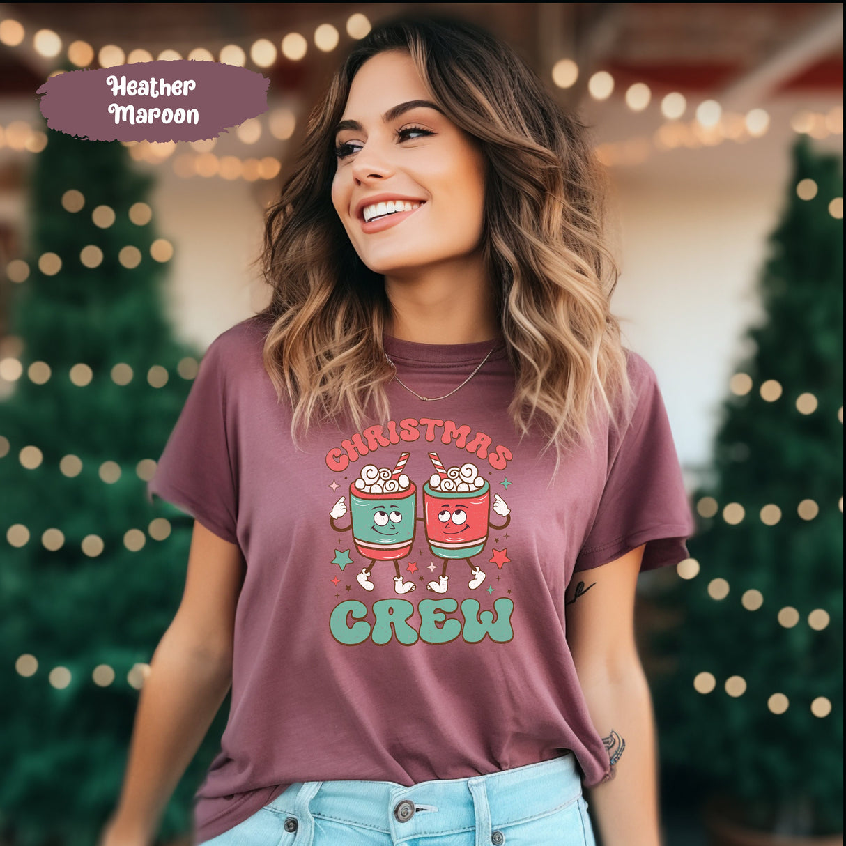 Christmas Crew Shirt, Christmas Group Tee, Group Holiday Gift, Hot Cocoa Team Shirt, Holiday Tshirt, Group Matching Shirt, Christmas Crew