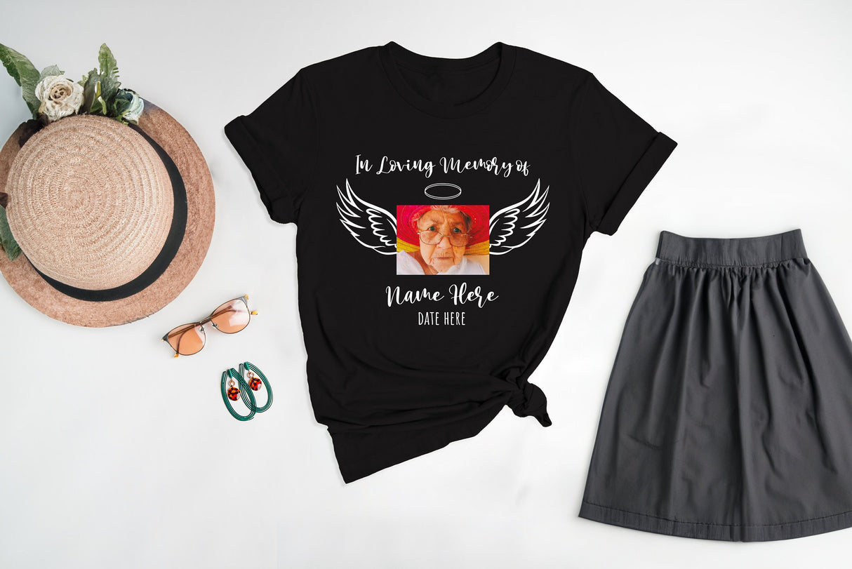 Personalized Memorial Photo Shirt, Custom Photo Shirt, Memory Shirt, Memorial Gift, Remembrance Shirt, Custom Last Photo Shirt