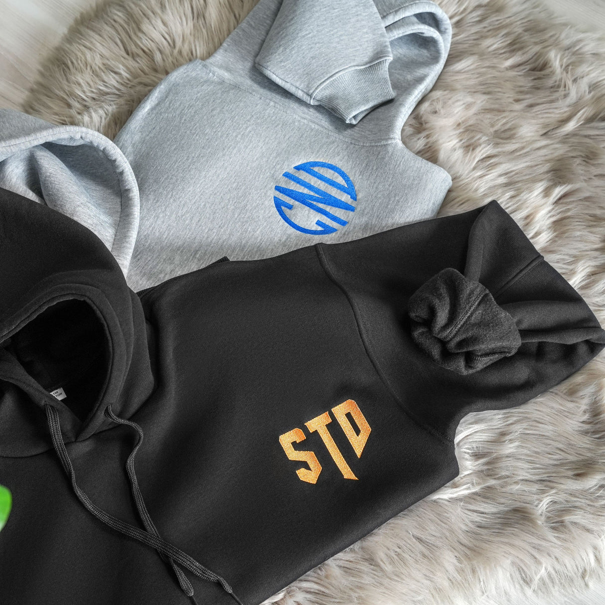 Embroidered Custom Monogram Sweatshirt, Personalized Embroidery Hoodie, Unisex Crewneck, Anniversary Gift, Christmas Gift for Couple - Arria Home