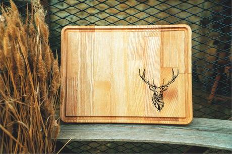 Camper Cutting Board, Deer Charcuterie Board, Cheese Board, Wood Cutting Board, Walker Gift, Gift for Him, Kitchen and Dining, Kitchen Decor - Arria Home