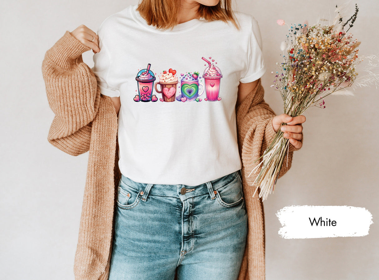 Coffee Shirt for Valentines Day, Coffee Lover Tshirt, Valentines Gifts, Kids Valentines, Lover Tshirts, Couple Shirts, Valentines Coffee