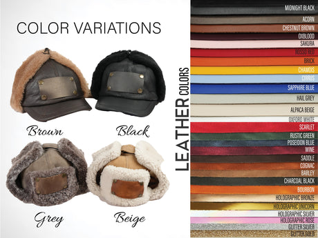 Personalized Ushanka Hat Gifts for Kids, Unique Birthday Gift, Leather Patch Custom Hats, Grandaughter Gift, Kids Name, Personalized Gift - Arria Home