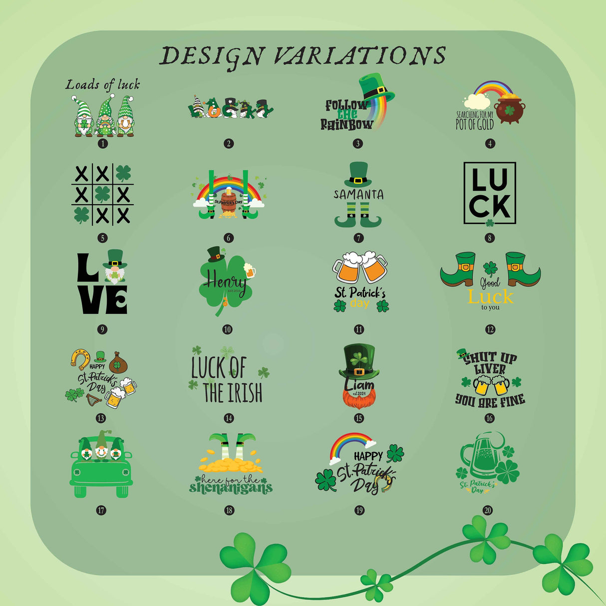 Custom Shamrock Lucky Pillow, St Patrick's Day Pillow Cover, Irish Day Gift, Lucky Charm Pillow, Personalized Throw Pillow, Four Leaf Clover - Arria Home