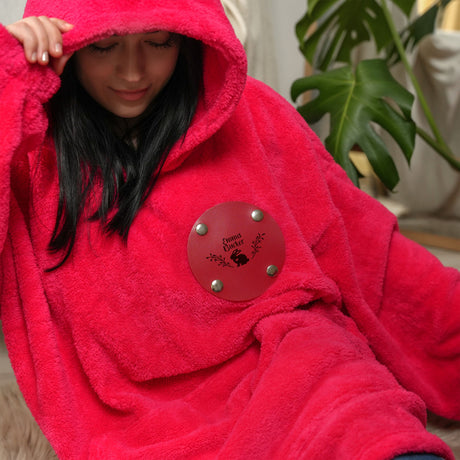 Personalized Easter Hooded Blanket, Easter Bunny Plush Hoodie, Custom Egg Hunt Hoodie, Grandkid Gifts for Holiday, Custom Easter Gift Idea - Arria Home