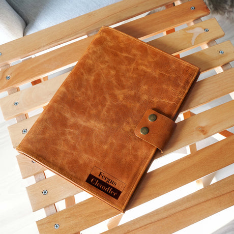 Leather Macbook Slave Portfolio, Lawyer Gift, Doctor Gift, Graduation Gift, Macbook Pro 13" 14" 15" 16" Case, Aviator Gifts, Ipad Case - Arria Home