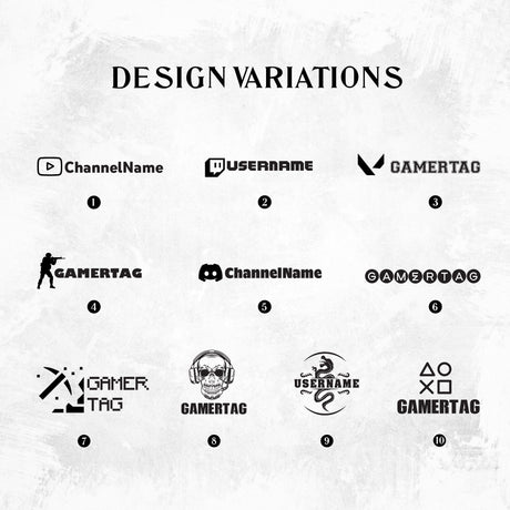 a bunch of different logos on a white background