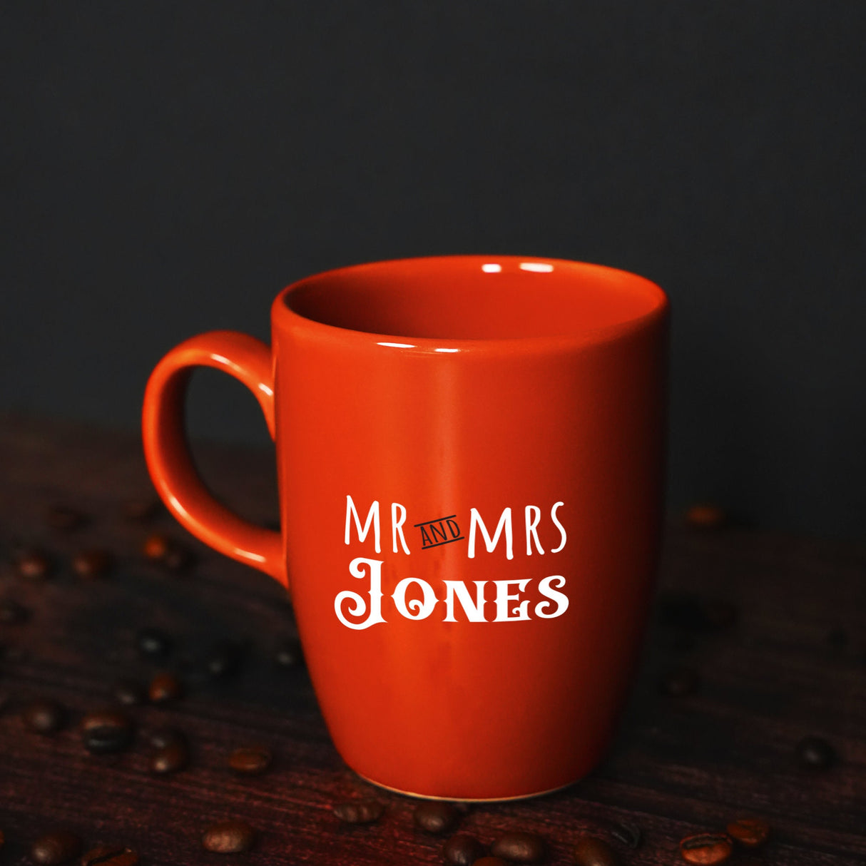 Personalized Couple Ceramic Mug, Custom Monogrammed Coffee Cup, Newlywed Gift, Anniversary Gifts for Wife, Ceramic Mr & Mrs Large Tea Mugs