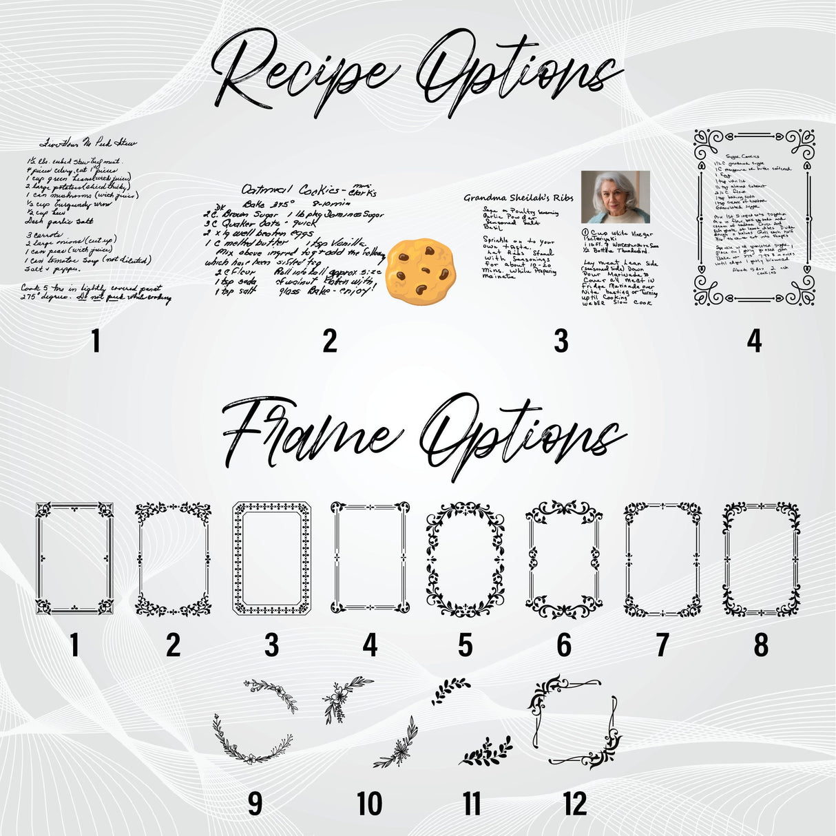Handwritten Recipe Ceramic Serving Platter, Custom Photo Recipe Plate, Mothers Day Gift, Personalized Decorative Plate, Recipe Keepsake