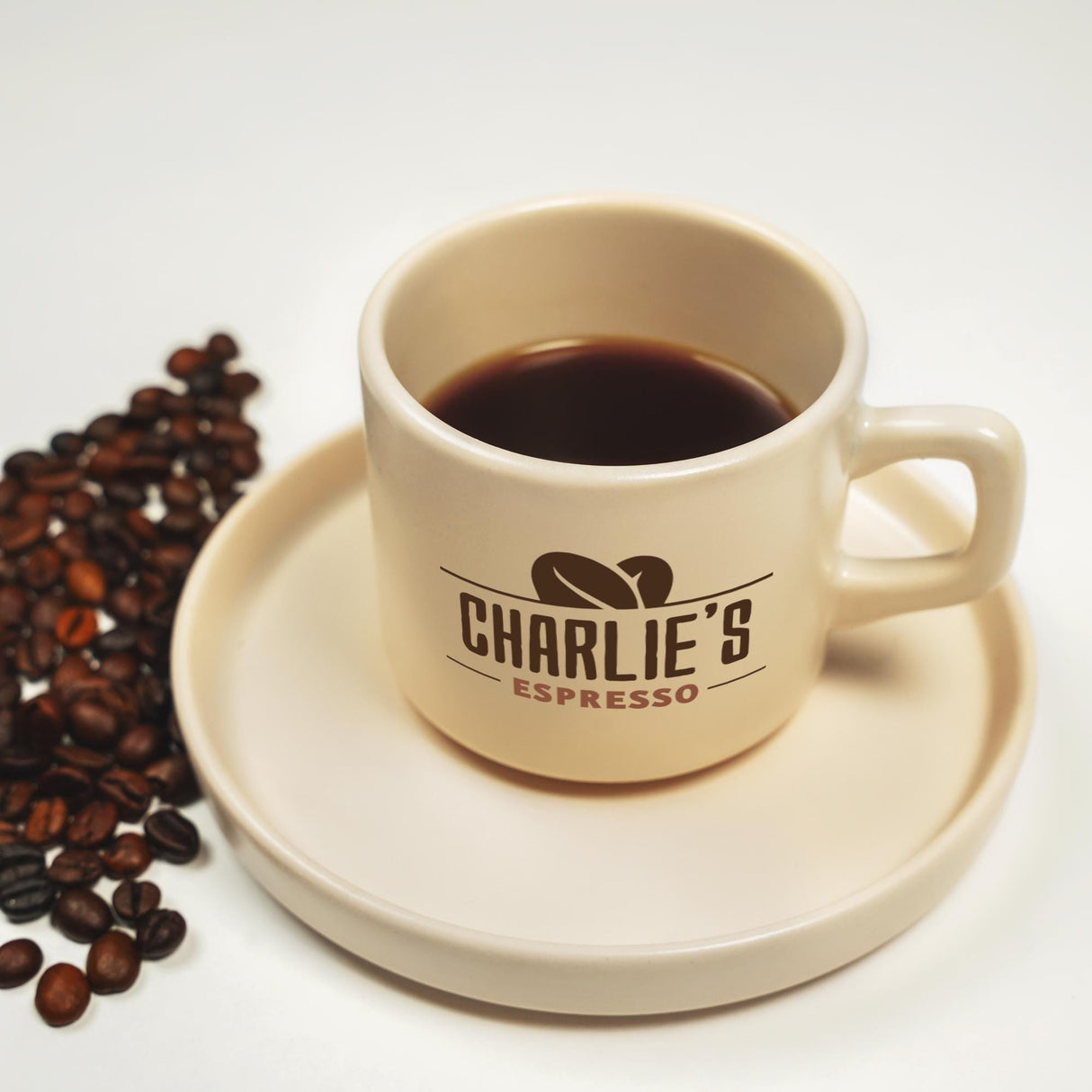 a cup of coffee sitting on top of a saucer