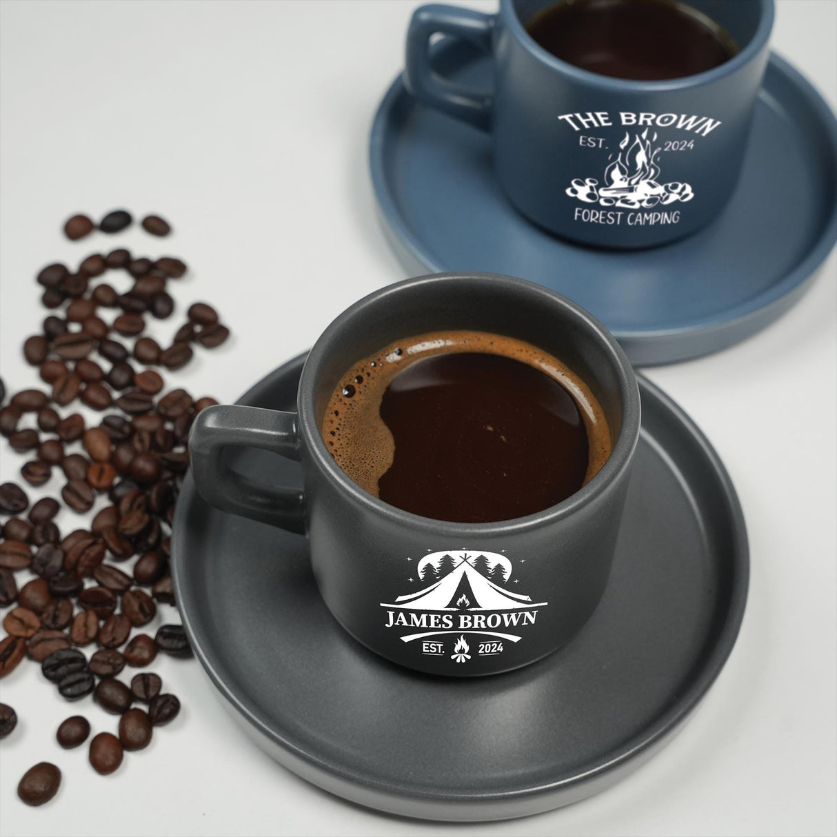 a cup of coffee sitting on top of a saucer